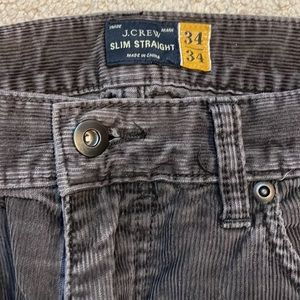 J Crew corduroy Slim Straight 34x34